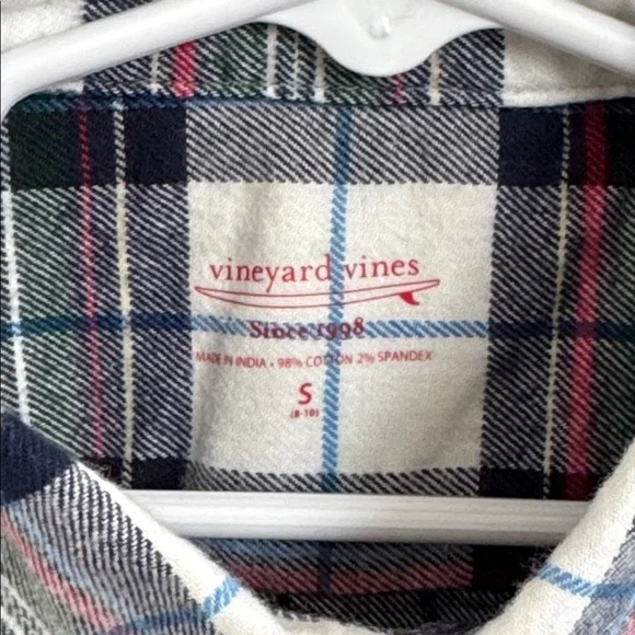 Vineyard Vines Boys Birch Plaid Shirt - Picture 3 of 5